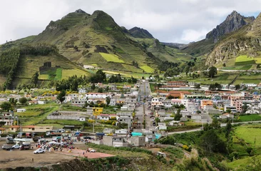 Foto op Canvas View of Zumbahua village © estivillml