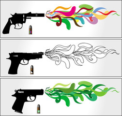 Pistole Farbspritzer