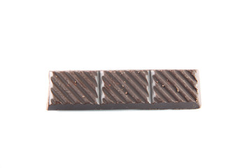 milk chocolate isolated on white.