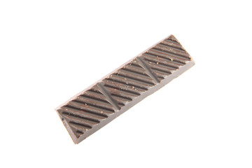 milk chocolate isolated on white.