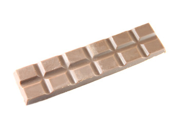 milk chocolate isolated on white.