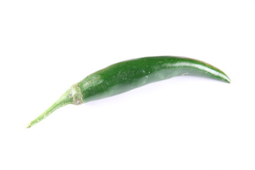 green peppers of isolated on white.