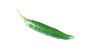 green peppers of isolated on white.