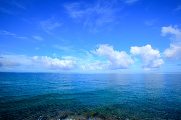 Horizon and the sea of Okinawa