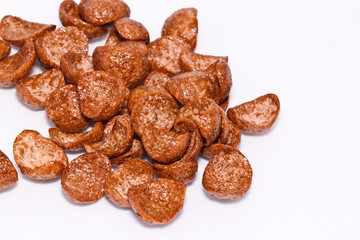 chocolate on paper background