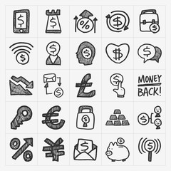 doodle financial icons