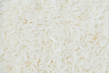 rice on a pile isolated on white background