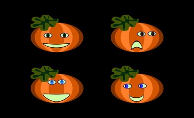 Smiling pumpkins