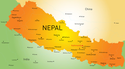 Obraz premium Nepal country