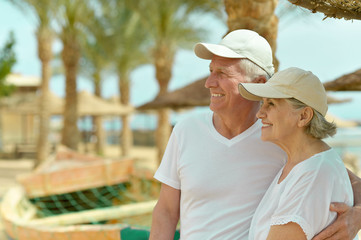 Senior couple at the resort
