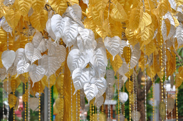 Silver and gold Bodhi Tree, traditional