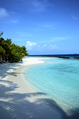 Beautiful beach in the Maldives