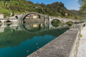 Devil's bridge, Borgo a mozzano, Italy