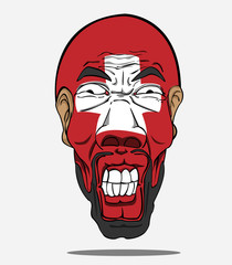 football fan from Switzerland