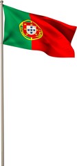Digitally generated portugal national flag