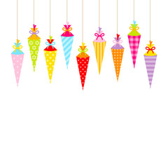 Hängende Schultüten