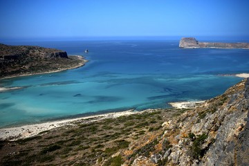 Fototapeta na wymiar Coast of Crete island in Greece