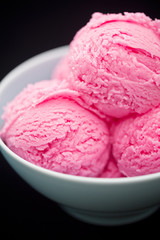 Strawberry ice cream cup