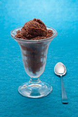 Chocolate ice cream cup