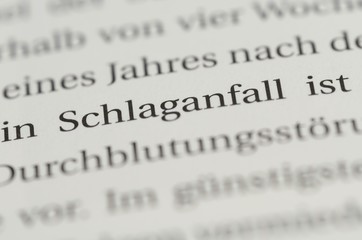 Schlaganfall Nahaufnahme