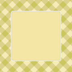 Template frame design for greeting card