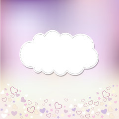 Template frame design for greeting card