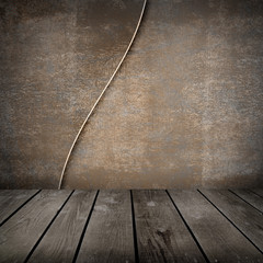 Obraz premium old room with wooden floor