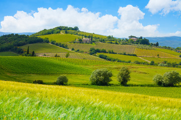 Fototapeta na wymiar Highland in Tuscany landscape, Italy