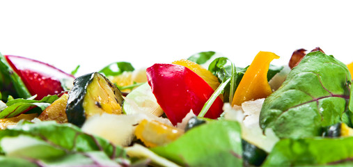 salad with grilled zucchini marrow