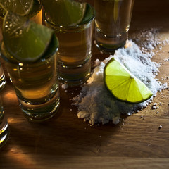 tequila , lime and salt