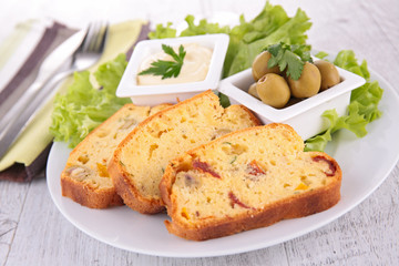 slice of vegetable cake