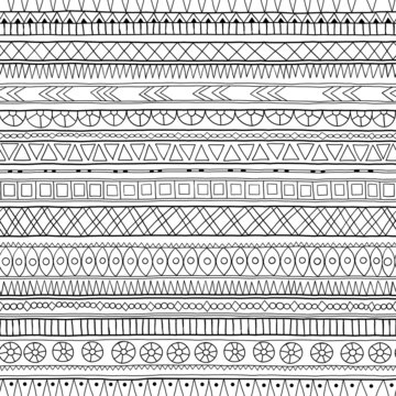 Original tribal doddle ethnic pattern.