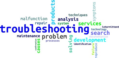 word cloud - troubleshooting