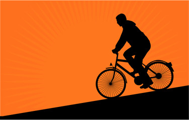 cyclist silhouette