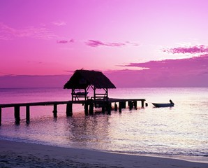 Jetty at sunset, Pigeon Point, Tobago © Arena Photo UK
