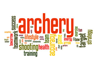 Archery word cloud