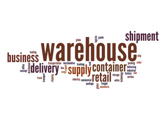 Fototapeta premium Warehouse word cloud