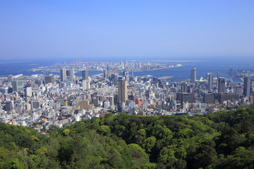 Kobe city view in Japan