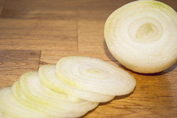 Fototapeta na wymiar Sliced Onion