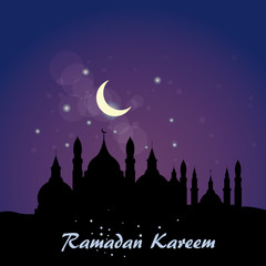 Obraz na płótnie Canvas Abstract background for Ramadan Kareem, vector