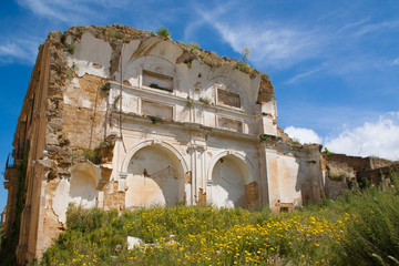 damaged church