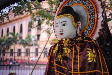 Fototapeta na wymiar Buddha Statue at Sule Pagoda, Yangon, Burma