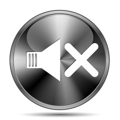 Obraz premium No sound icon
