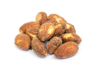 Roasted almonds .