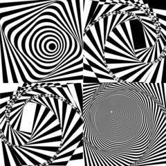 The spiral. optical illusion