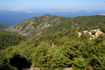 Obraz premium Ouest Cost Monolithos Rhodes Island Greece 21