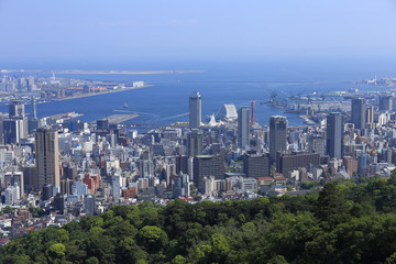 Fototapeta na wymiar Kobe city view in Japan