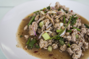 Thai spicy minced pork