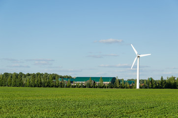 Fototapeta na wymiar Windmill renewable electricity energy generation