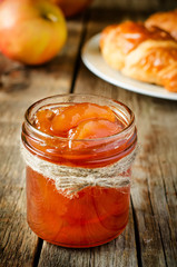 Apple jam and croissants